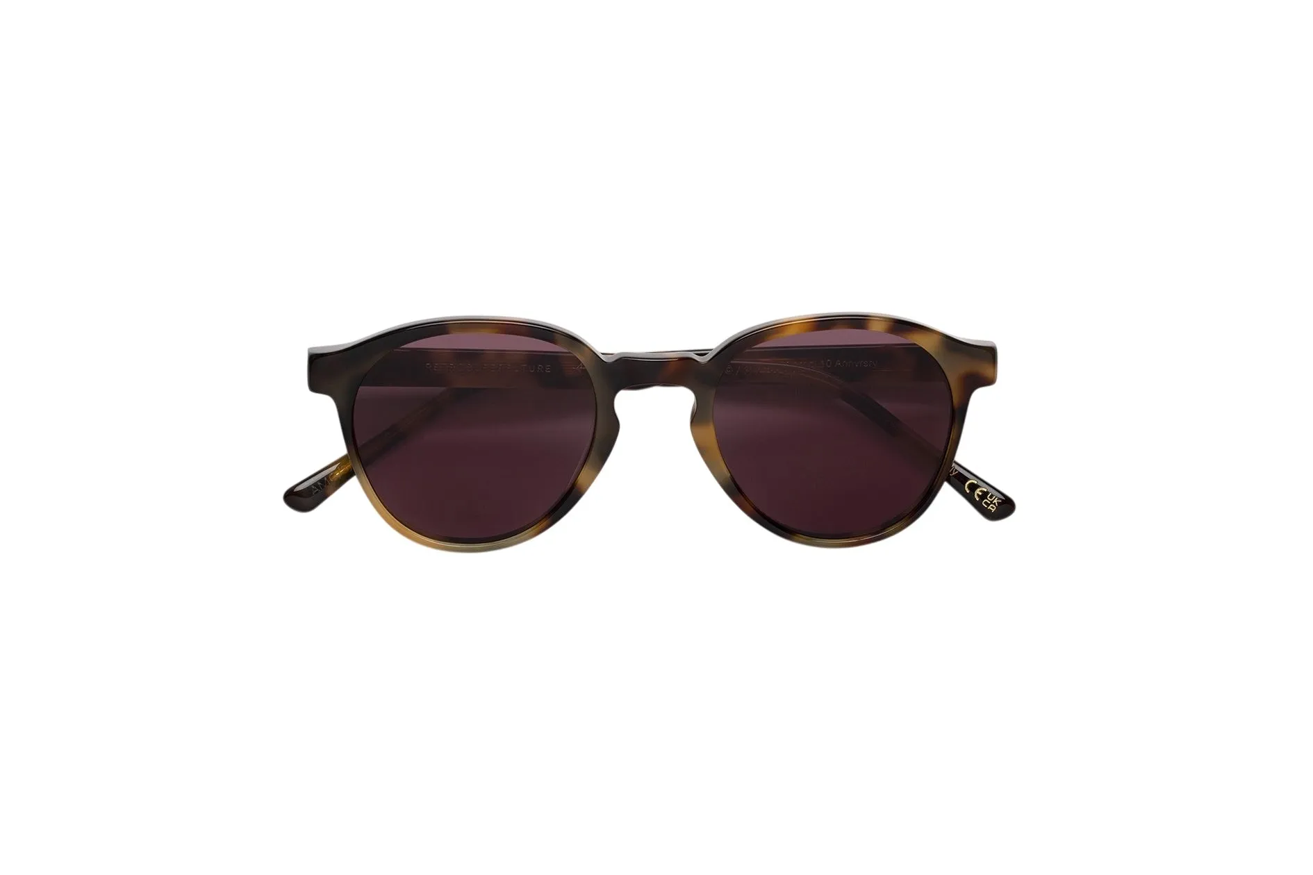 Retrosuperfuture AMG THE WARHOL NEW CHEETAH Occhiali da sole Acetato Havana Marrone Rotonda - immagine 2