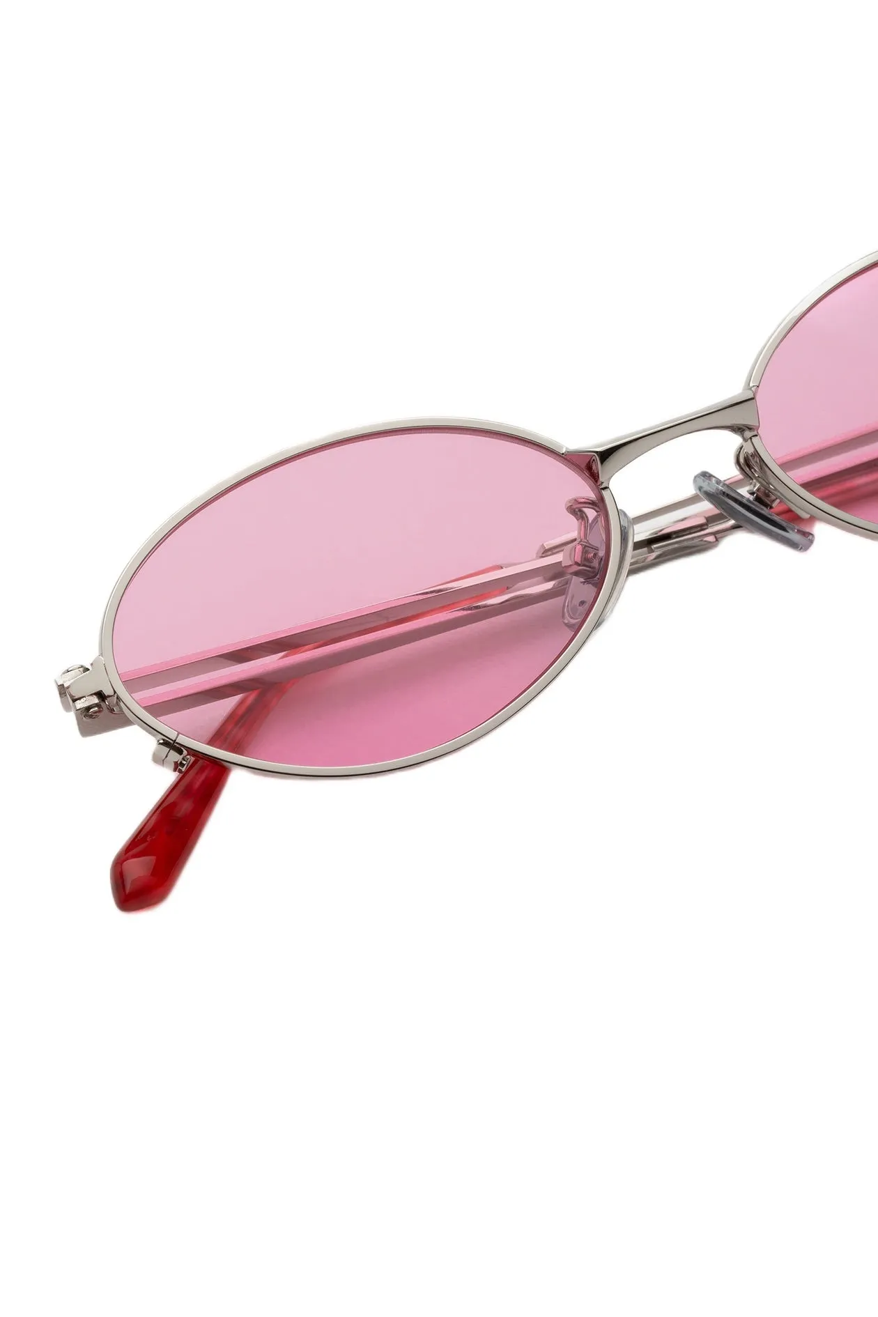 Retrosuperfuture 17P LUNO PINK Occhiali da sole Metallo Argento Rosa Geometrica Normale - immagine 3