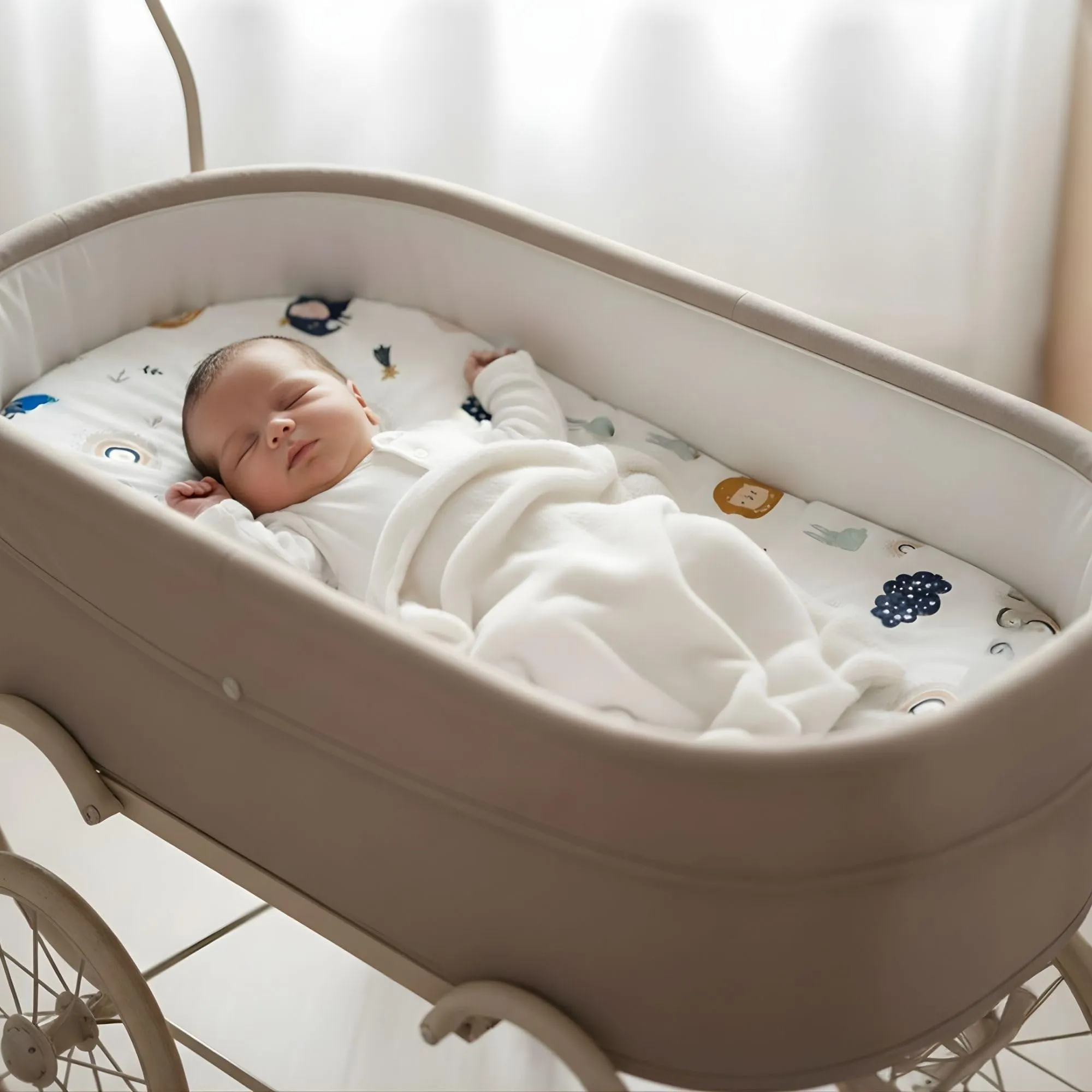 Lenzuola con angoli elastico Passeggino set di 3 Coprimaterasso Bimbo - immagine 6