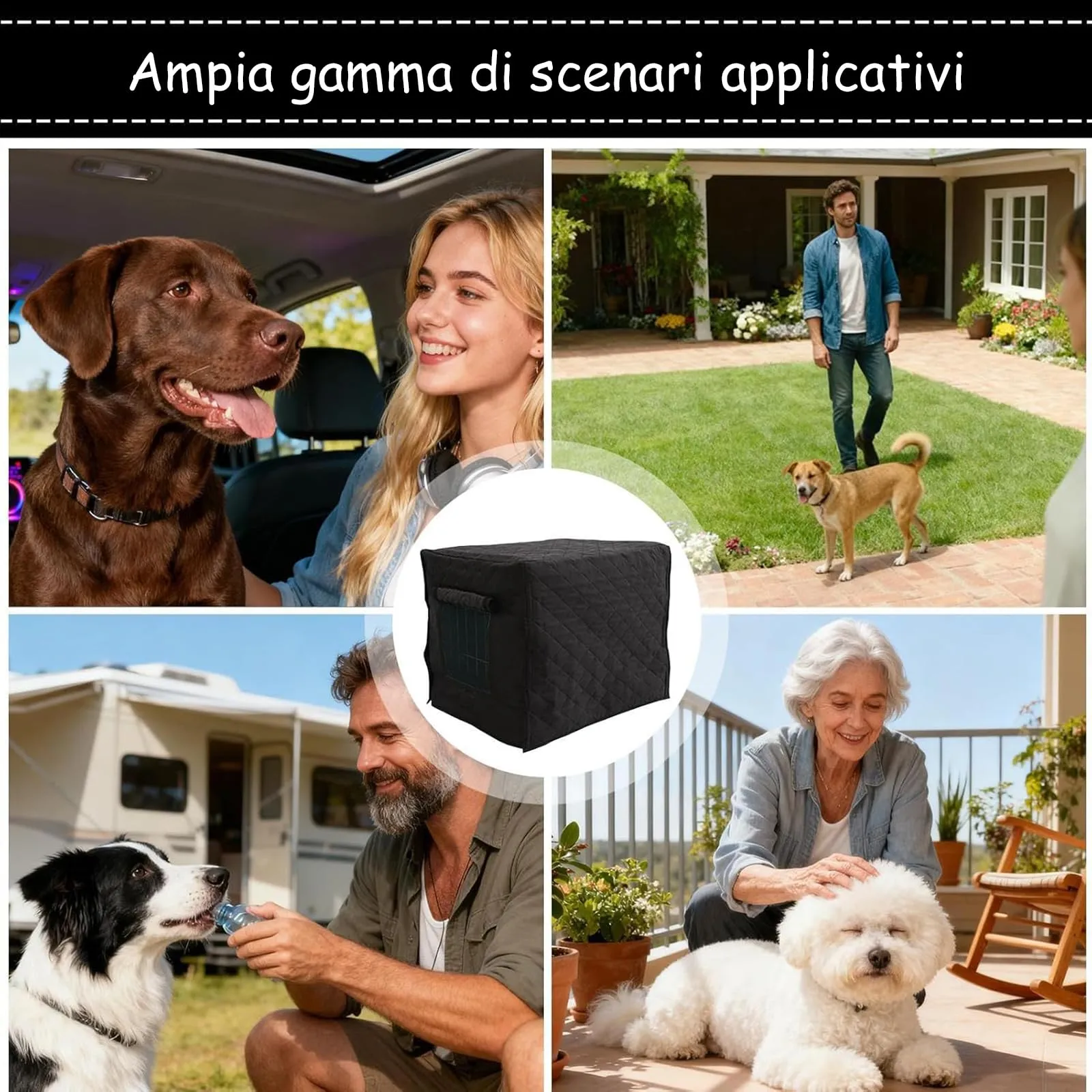 Generico Coperture Per Cucce E Gabbie Per Cani | Isolata Termicamente E Ventilata Con La Privacy,Copertura Impermeabile Per Gabbia,Per L Inverno All Aperto Il Patio Il Campeggio La Casa E Cucciolo - immagine 3