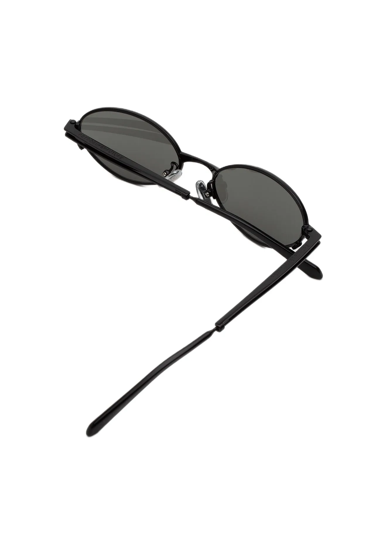 Retrosuperfuture 2BN LUNO BLACK Occhiali da sole Metallo Nero Nero Geometrica Normale - immagine 4