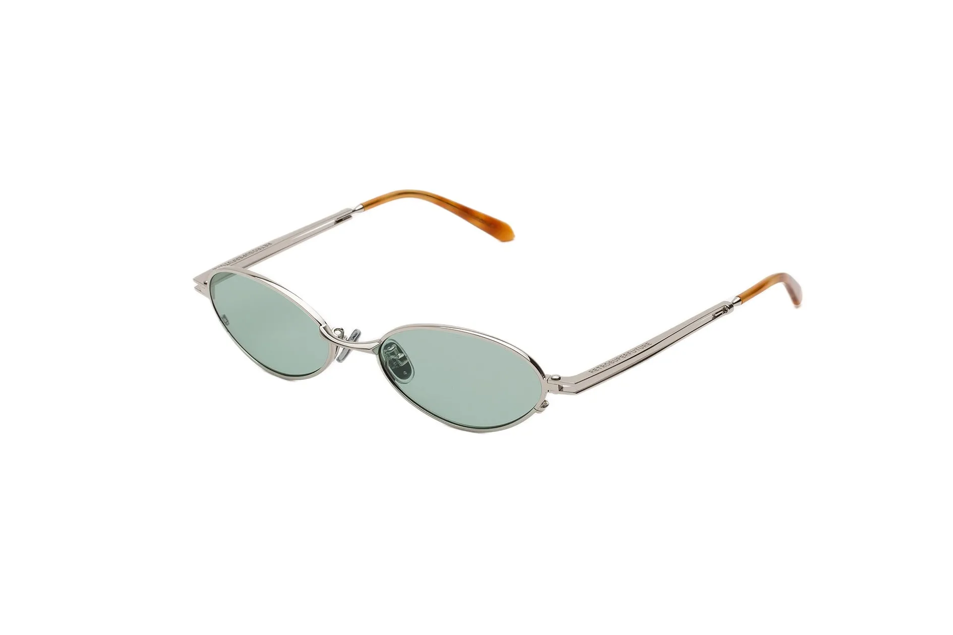 Retrosuperfuture HF9 LUNO PISCINA Occhiali da sole Metallo Argento Blu Geometrica Normale - immagine 1