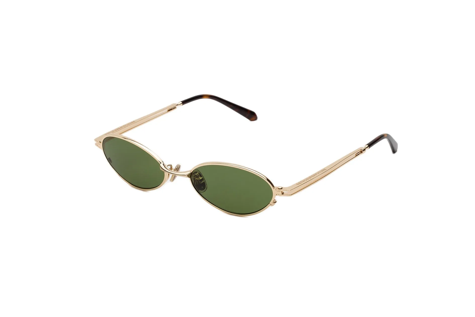 Retrosuperfuture ZO0 LUNO GREEN Occhiali da sole Metallo Oro Verde Geometrica Normale - immagine 1
