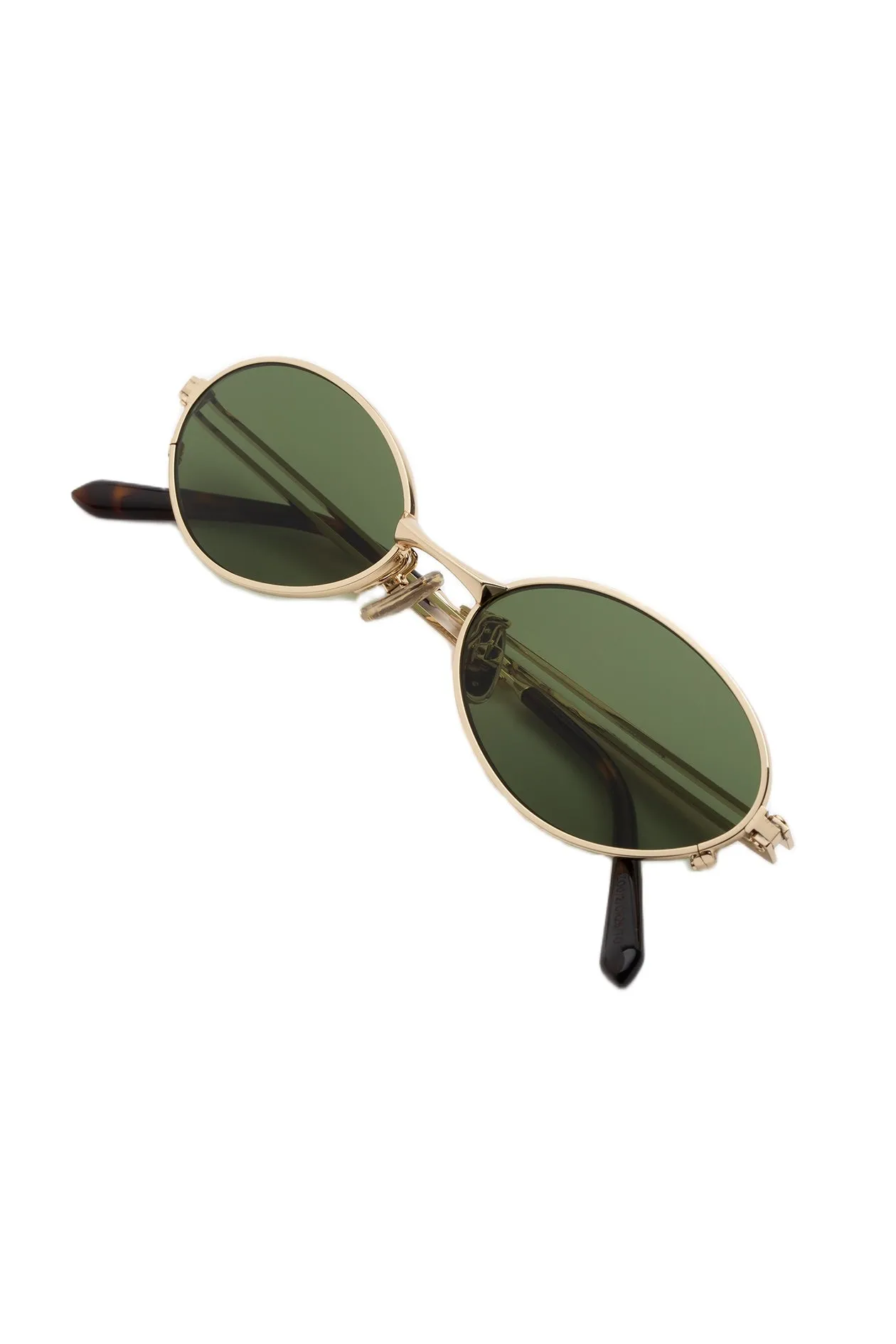 Retrosuperfuture ZO0 LUNO GREEN Occhiali da sole Metallo Oro Verde Geometrica Normale - immagine 3