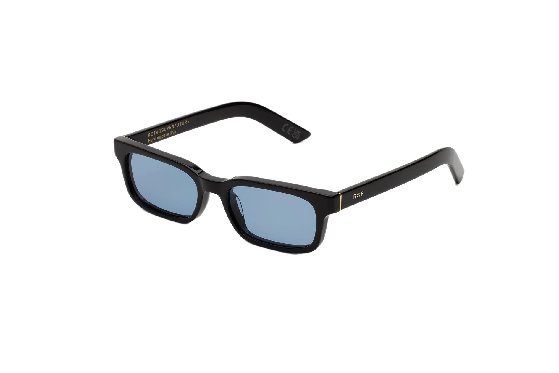 Retrosuperfuture XH9 GESTO AZURE Occhiali da sole Acetato Nero Blu Squadrata Normale - immagine 1