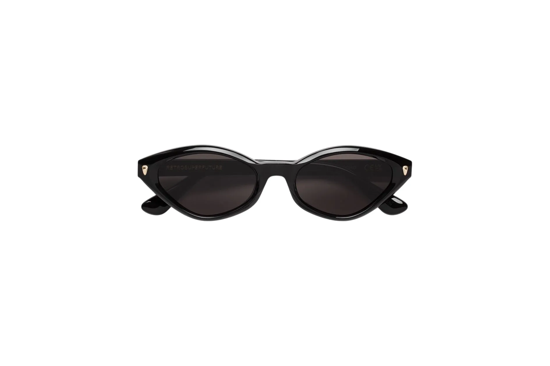 Retrosuperfuture NRE ECHO BLACK Occhiali da sole Acetato Nero Nero Geometrica Normale - immagine 2