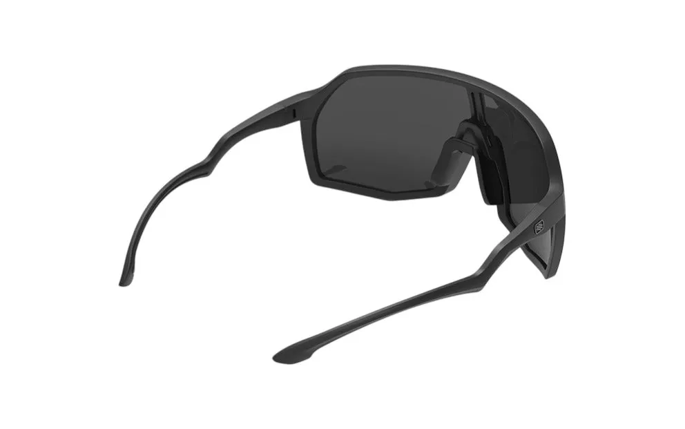 RUDY PROJECT THUNDER BLACK MATTE - SMOKE BLACK Occhiali da sole Plastica Nero Nero Maschera - immagine 3