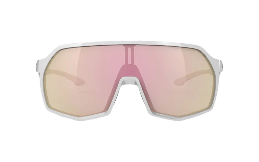 RUDY PROJECT THUNDER WHITE GLOSS - MULTILASER ROSE GOLD Occhiali da sole Plastica Bianco Rosa Maschera - immagine 2