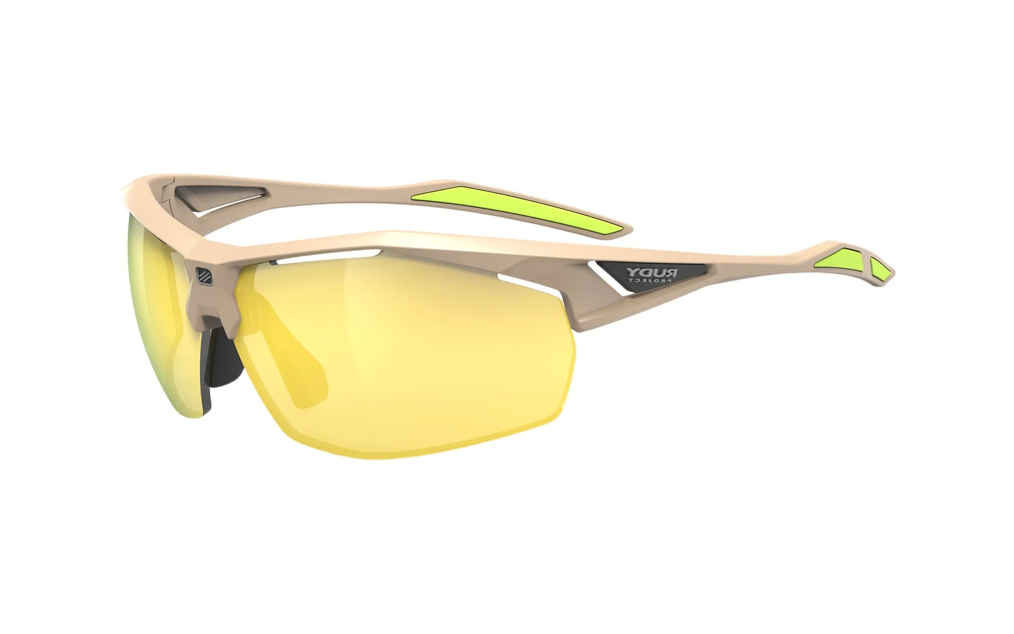 RUDY PROJECT SYDUS DESERT MATTE - MULTILASER YELLOW Occhiali da sole Bio Poliammide Beige Giallo Maschera - immagine 1