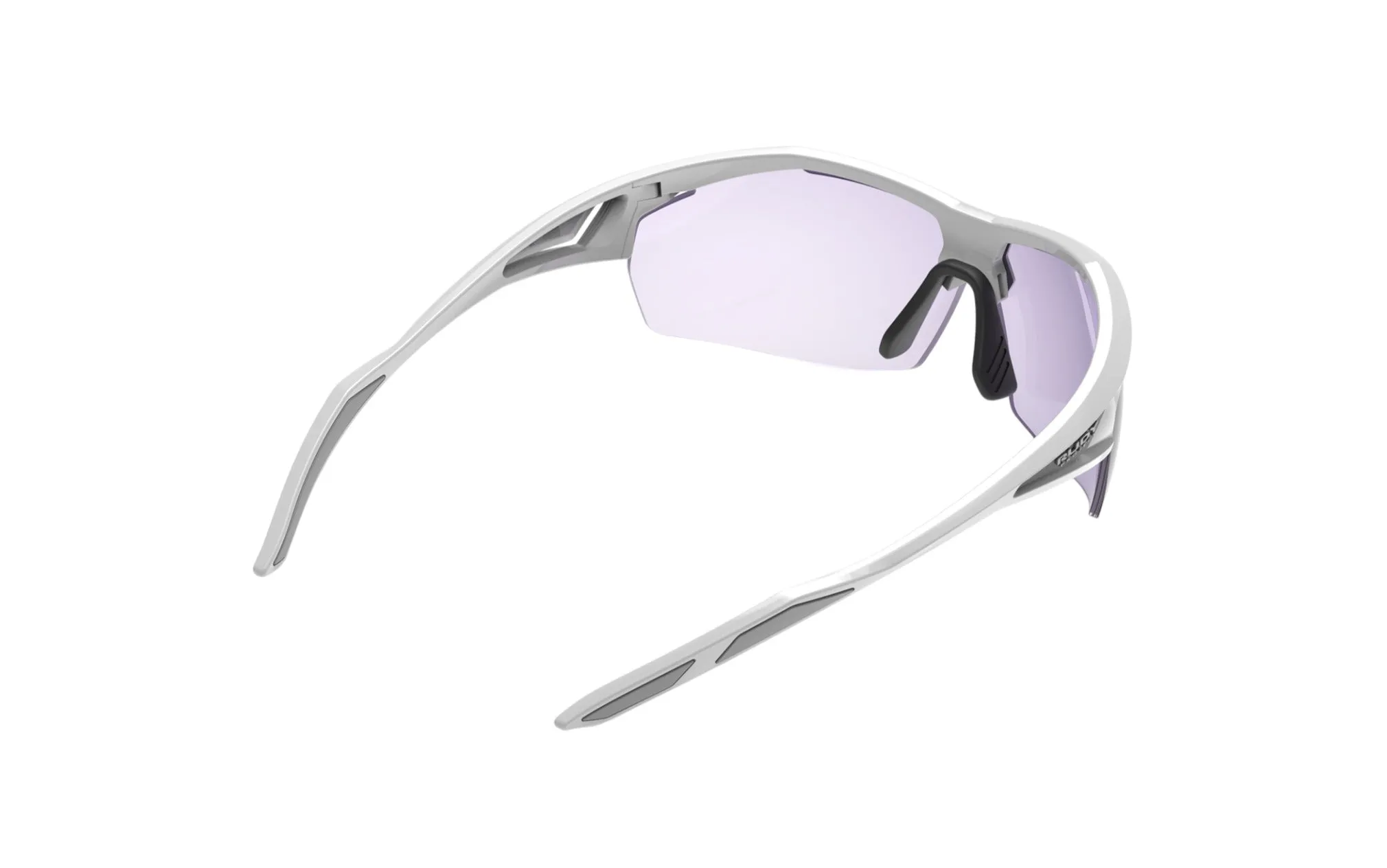 RUDY PROJECT RUDY PROJECT SYDUS WHITE GLOSS - ImpactX 2 LASER PURPLE Occhiali da sole Bio Poliammide Bianco Viola Maschera Fotocromatiche - immagine 3