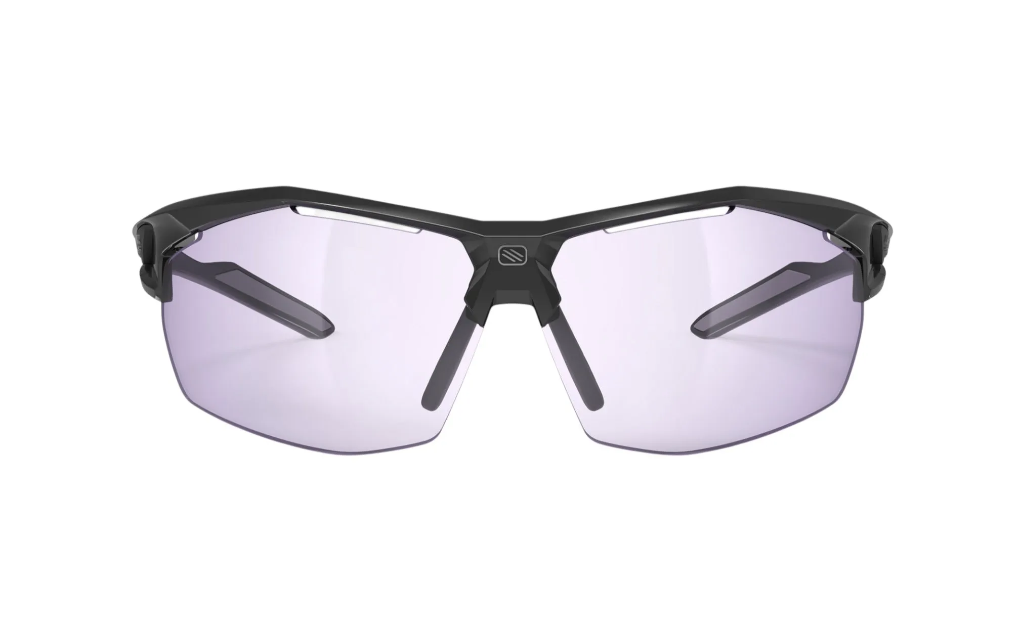 RUDY PROJECT RUDY PROJECT SYDUS BLACK GLOSS - ImpactX 2 LASER PURPLE Occhiali da sole Bio Poliammide Nero Viola Maschera Fotocromatiche - immagine 2