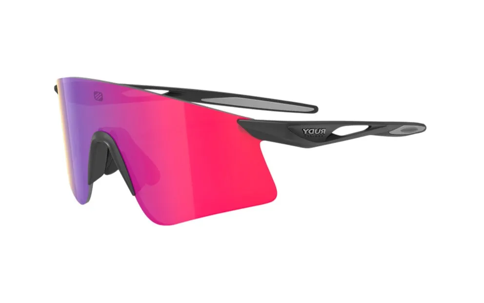 RUDY PROJECT ASTRAL X BLACK MATTE - MULTILASER RED Occhiali da sole Bio Poliammide Nero Rosso Maschera - immagine 1