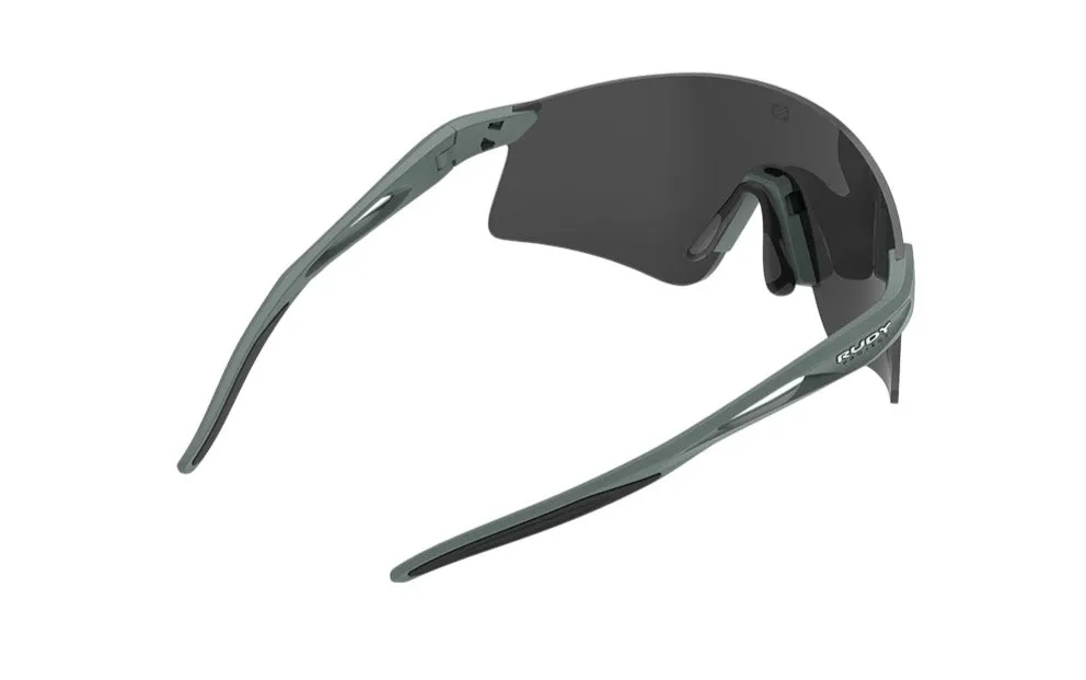 RUDY PROJECT ASTRAL X GREEN SAGE MATTE - SMOKE BLACK Occhiali da sole Bio Poliammide Verde Nero Maschera - immagine 3