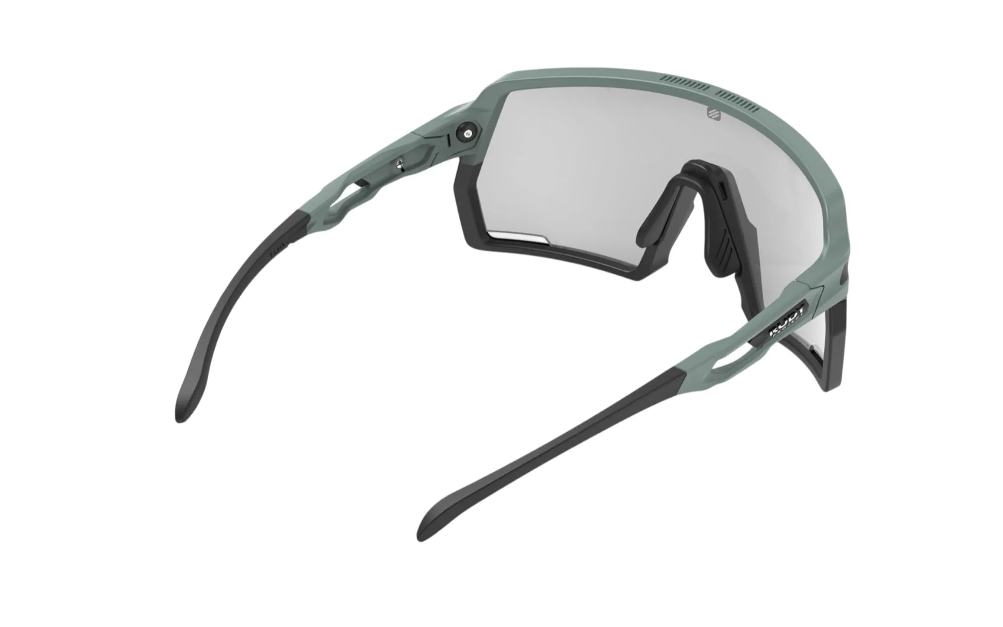 RUDY PROJECT KELION GREEN SAGE MATTE - ImpactX 2 LASER BLACK Occhiali da sole Bio Poliammide Verde Nero Maschera Fotocromatiche - immagine 3