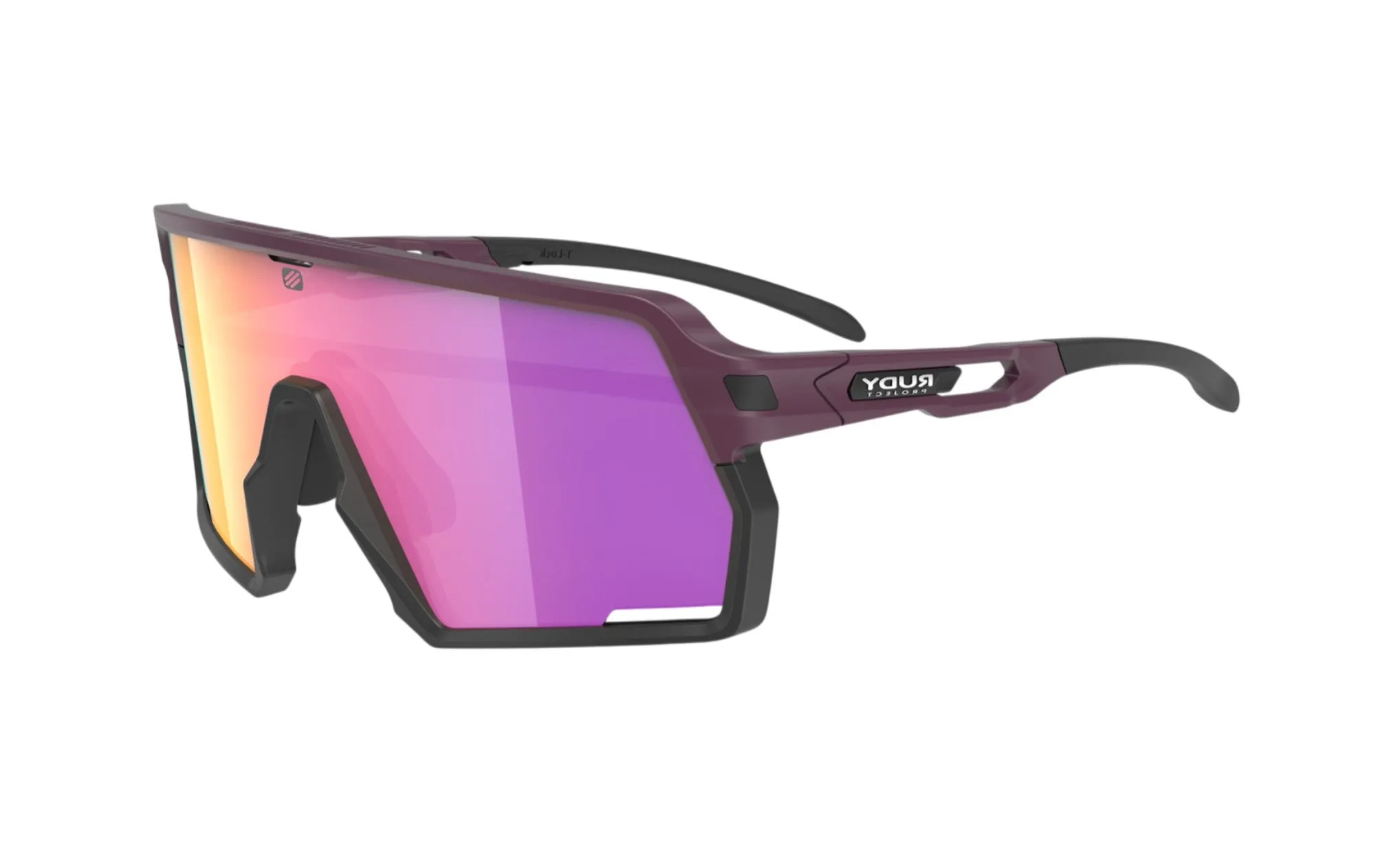 RUDY PROJECT KELION CABERNET MATTE - MULTILASER SUNSET Occhiali da sole Bio Poliammide Viola Viola Maschera - immagine 1