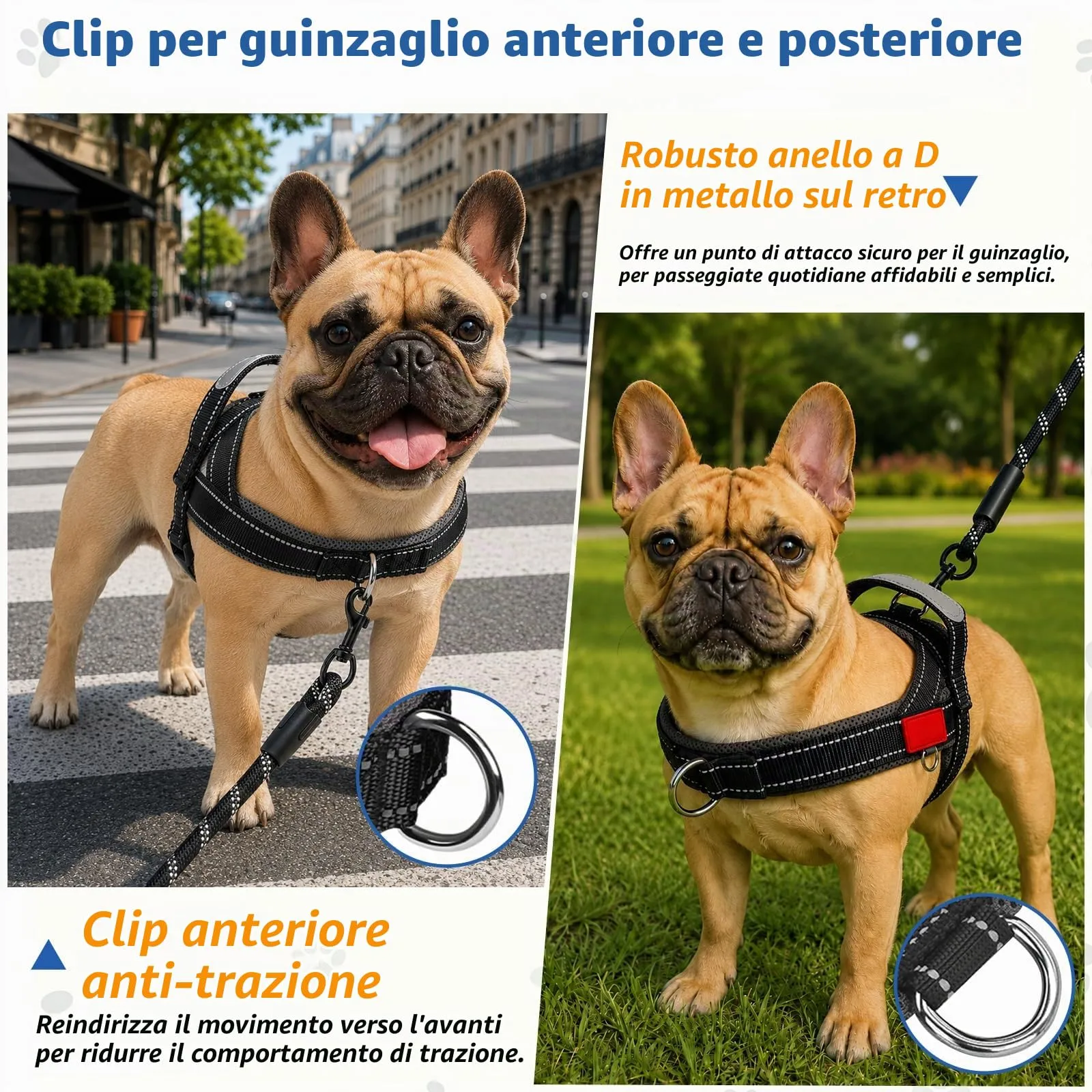 Pettorina Anti-Tiro Regolabile per Cani - immagine 4
