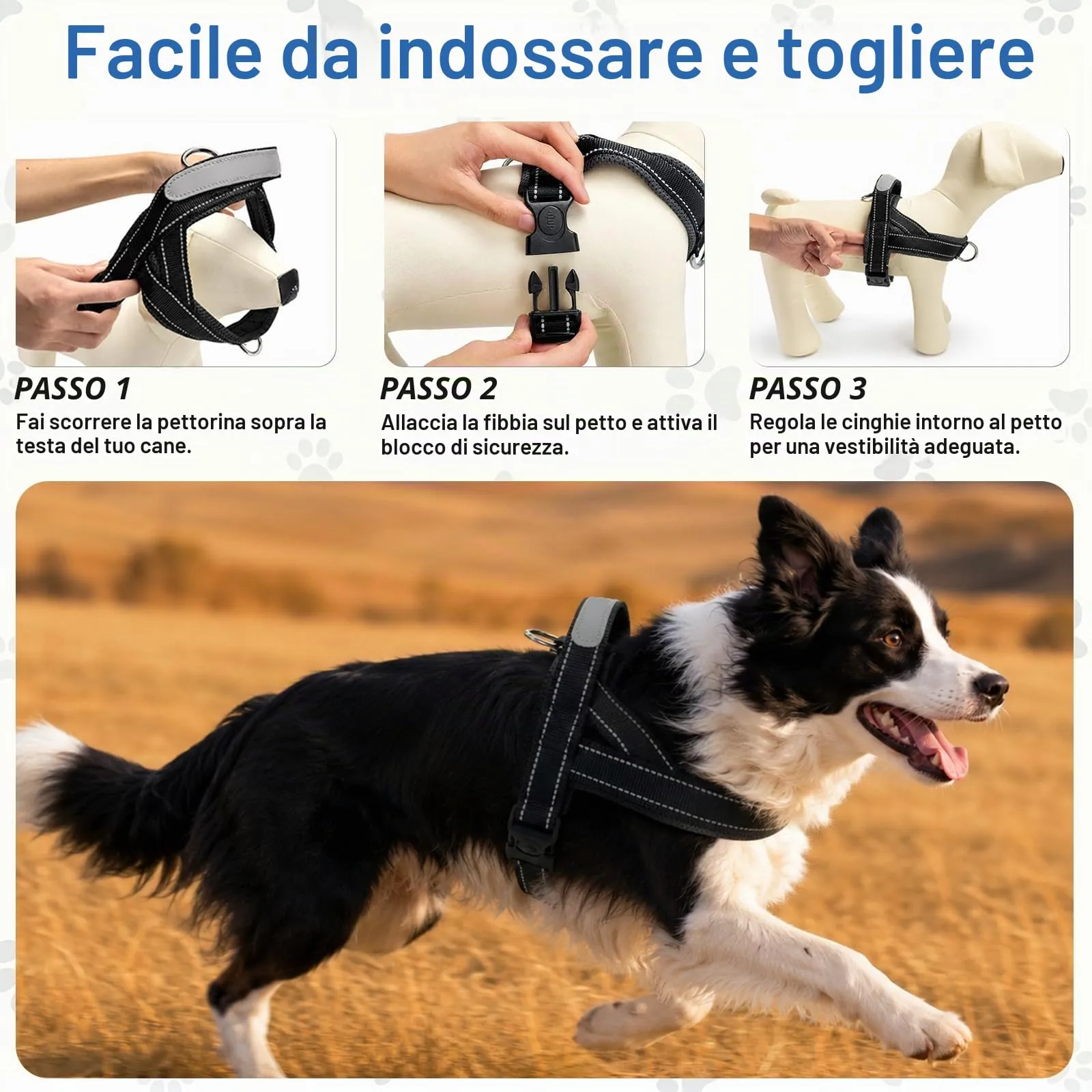 Pettorina Anti-Tiro Regolabile per Cani - immagine 7