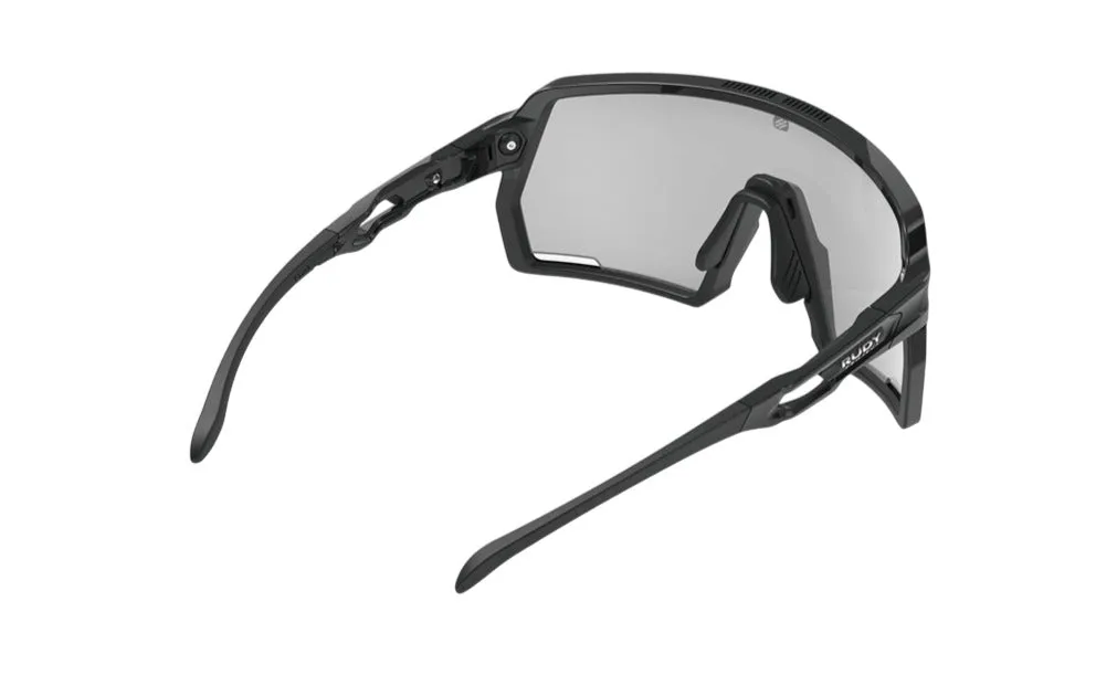 RUDY PROJECT KELION BLACK GLOSS - ImpactX 2 LASER BLACK Occhiali da sole Bio Poliammide Nero Nero Maschera Fotocromatiche - immagine 3