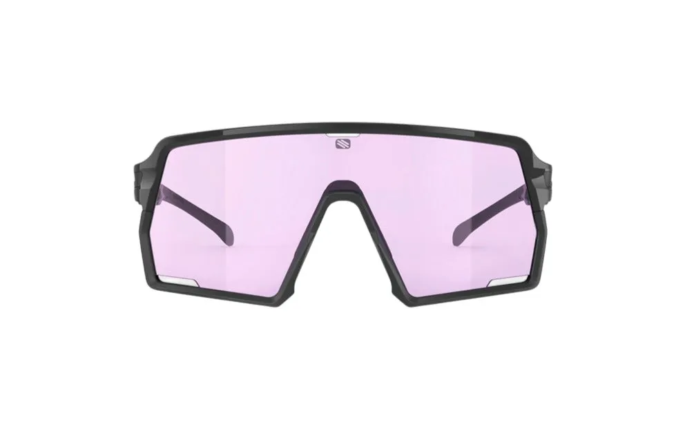 RUDY PROJECT KELION BLACK GLOSS- ImpactX 2 LASER PURPLE Occhiali da sole Bio Poliammide Nero Viola Maschera Fotocromatiche - immagine 2