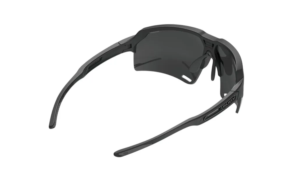 RUDY PROJECT DELTABEAT BLACK MATTE - SMOKE BLACK Occhiali da sole Bio Poliammide Nero Nero Maschera - immagine 3