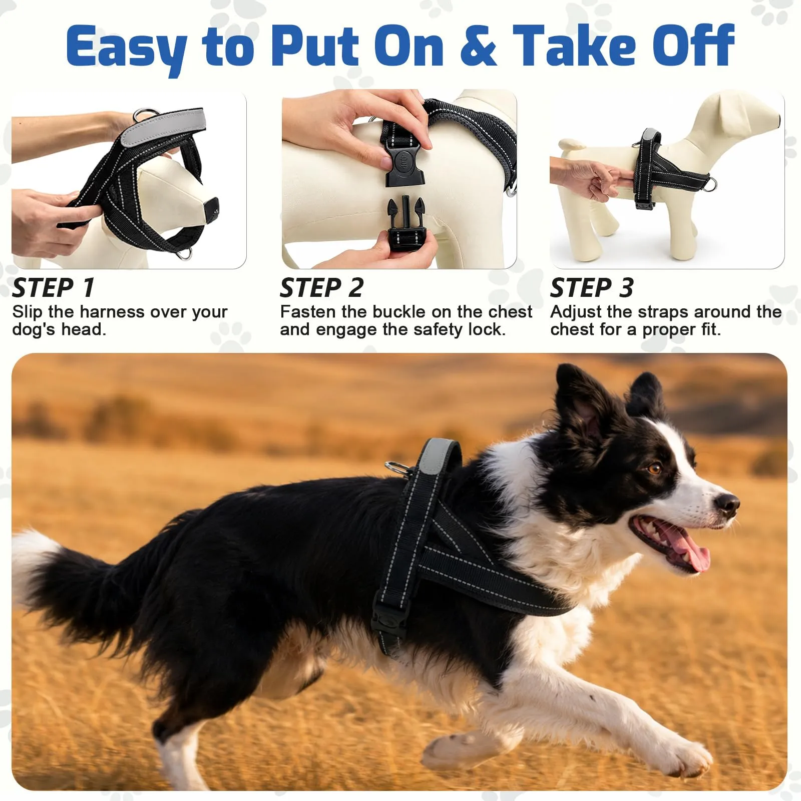 Pettorina Anti-Tiro Regolabile per Cani - immagine 7