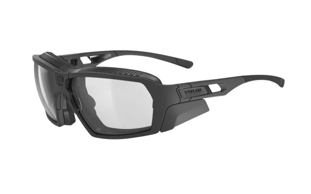 RUDY PROJECT AGENT Q STEALTH BLACK MATTE-ImpactX 2 BLACK Occhiali da sole Bio Poliammide Nero Nero Maschera Fotocromatiche - immagine 1