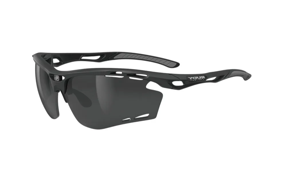 RUDY PROJECT PROPULSE BLACK MATTE - SMOKE BLACK Occhiali da sole Plastica Nero Nero Maschera - immagine 1