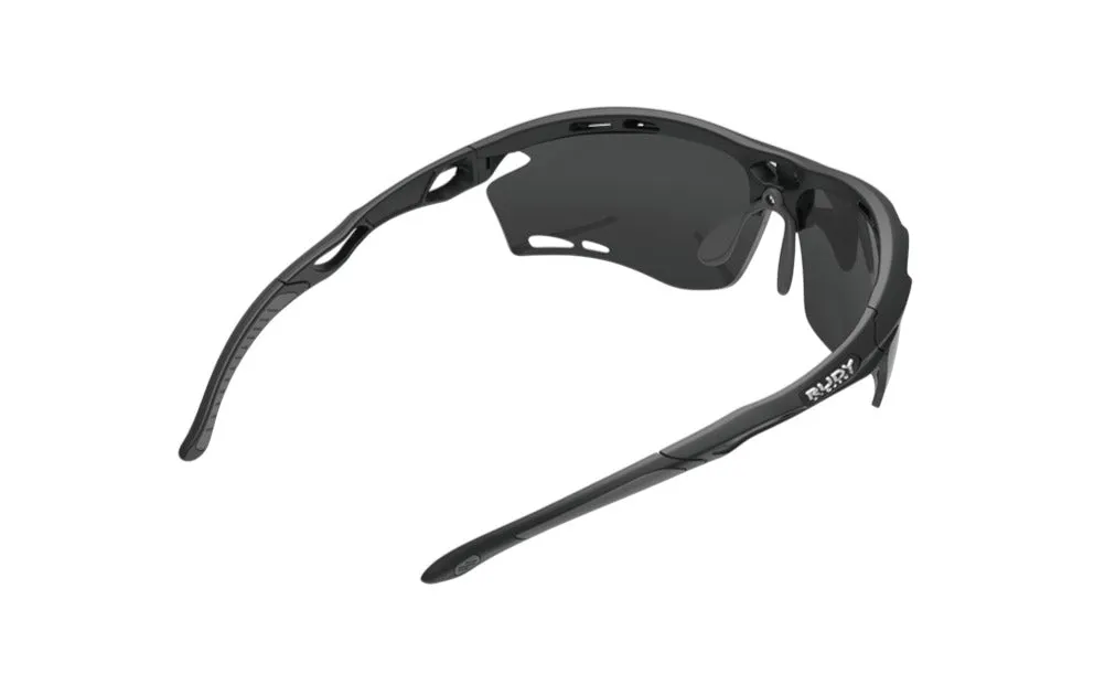 RUDY PROJECT PROPULSE BLACK MATTE - SMOKE BLACK Occhiali da sole Plastica Nero Nero Maschera - immagine 3