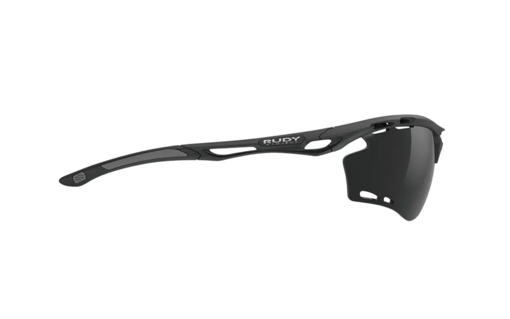 RUDY PROJECT PROPULSE BLACK MATTE - SMOKE BLACK Occhiali da sole Plastica Nero Nero Maschera - immagine 4