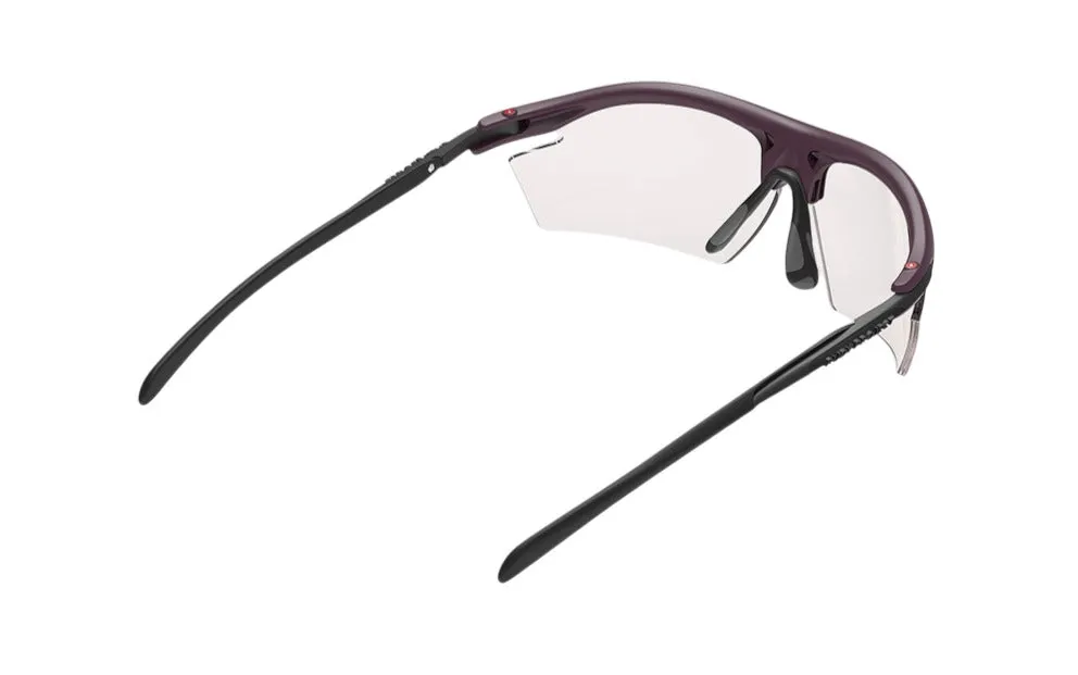 RUDY PROJECT RYDON CABERNET MATTE - ImpactX 2 RED Occhiali da sole Plastica Viola Rosso Maschera Fotocromatiche - immagine 3