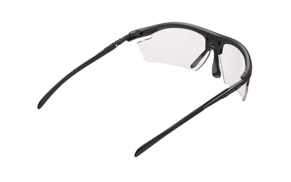RUDY PROJECT RYDON TOTAL BLACK MATTE - ImpactX 2 RED Occhiali da sole Plastica Nero Rosso Maschera Fotocromatiche - immagine 3