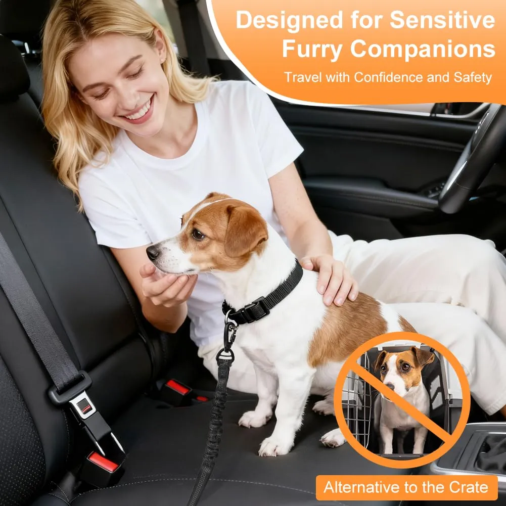 OSDUE Cintura di Sicurezza per Cani 2 Pezzi Regolabile per Tutte le Auto - immagine 5