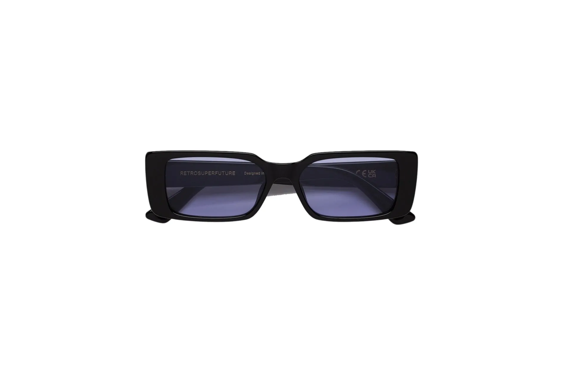 Retrosuperfuture 2AL CHICO BLACK INDIGO Occhiali da sole Acetato Nero Blu Squadrata Normale - immagine 2