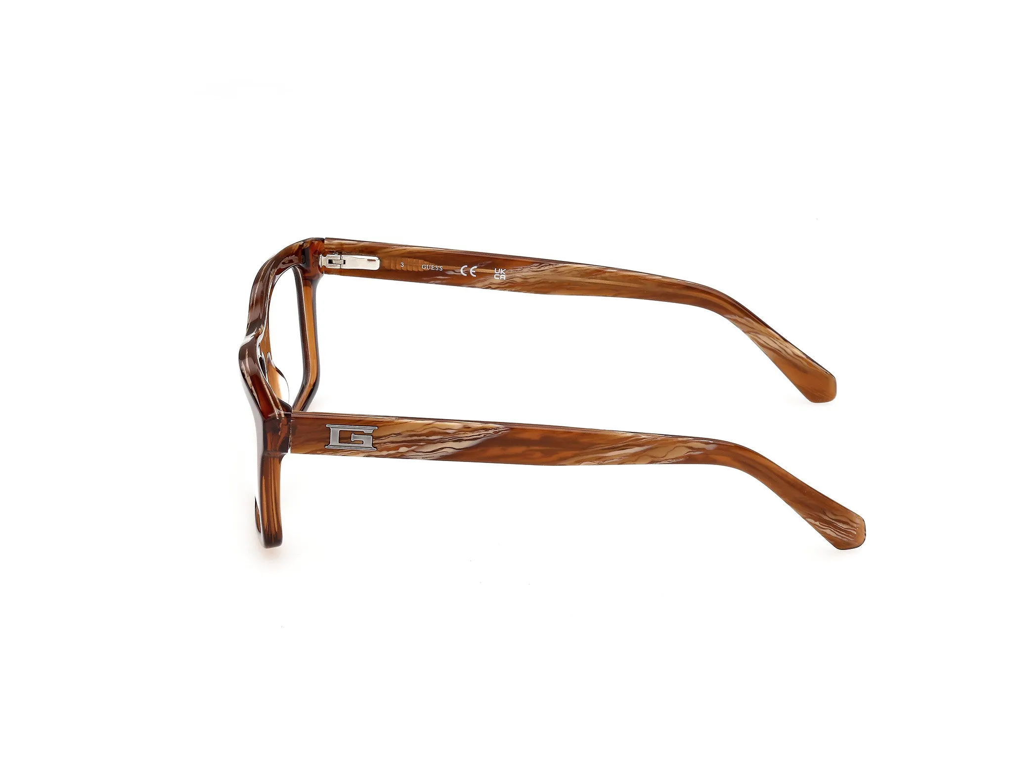 Guess GU50452 48 Montature da vista Acetato Marrone Squadrata Normale - immagine 3