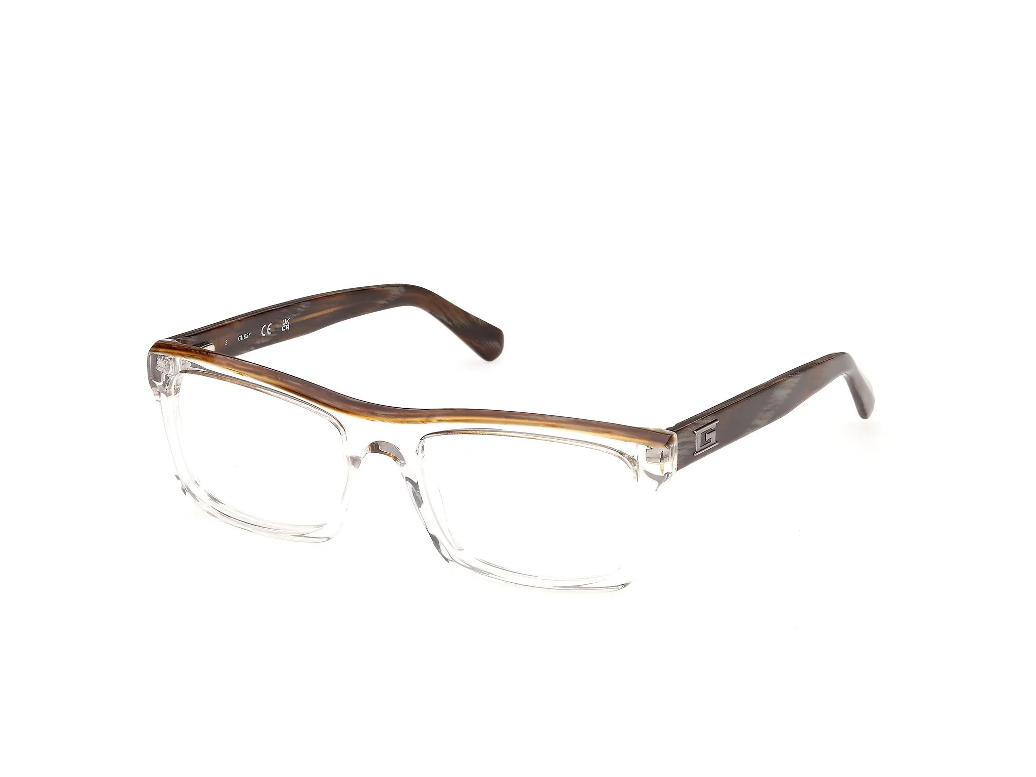 Guess GU50452 26 Montature da vista Acetato Trasparente Squadrata Normale - immagine 1