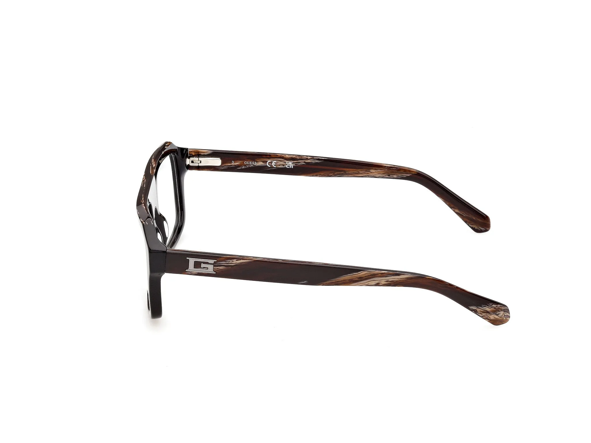 Guess GU50451 1 Montature da vista Acetato Nero Squadrata Normale - immagine 3