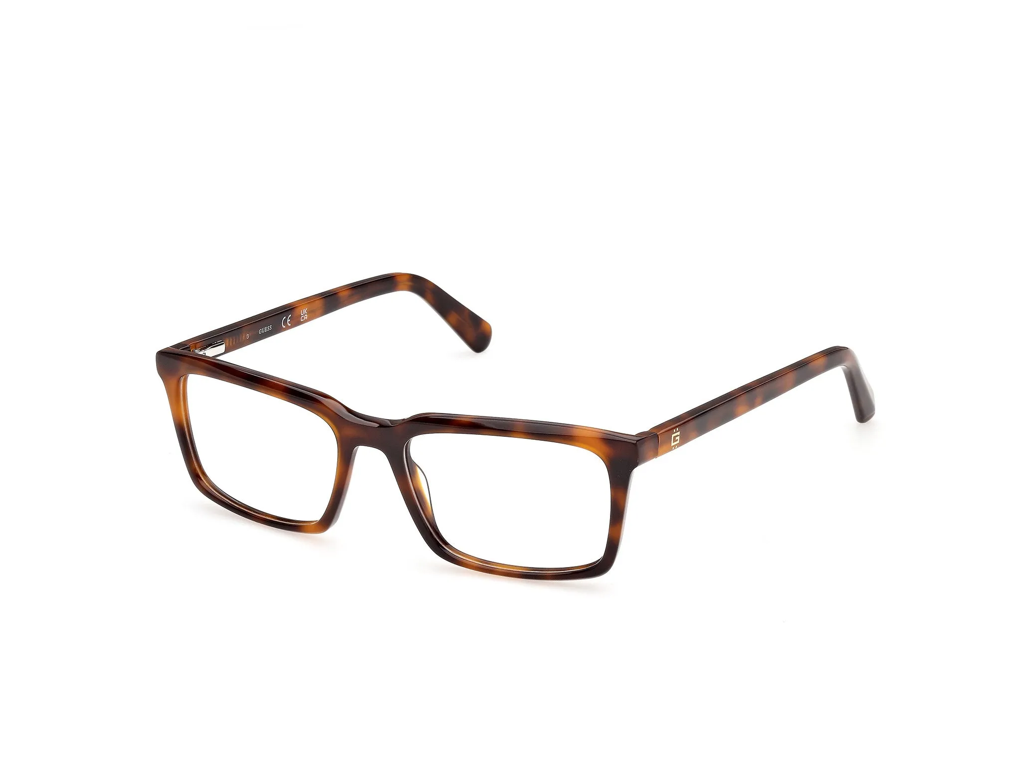Guess GU50448 53 Montature da vista Acetato Havana Squadrata Normale - immagine 1