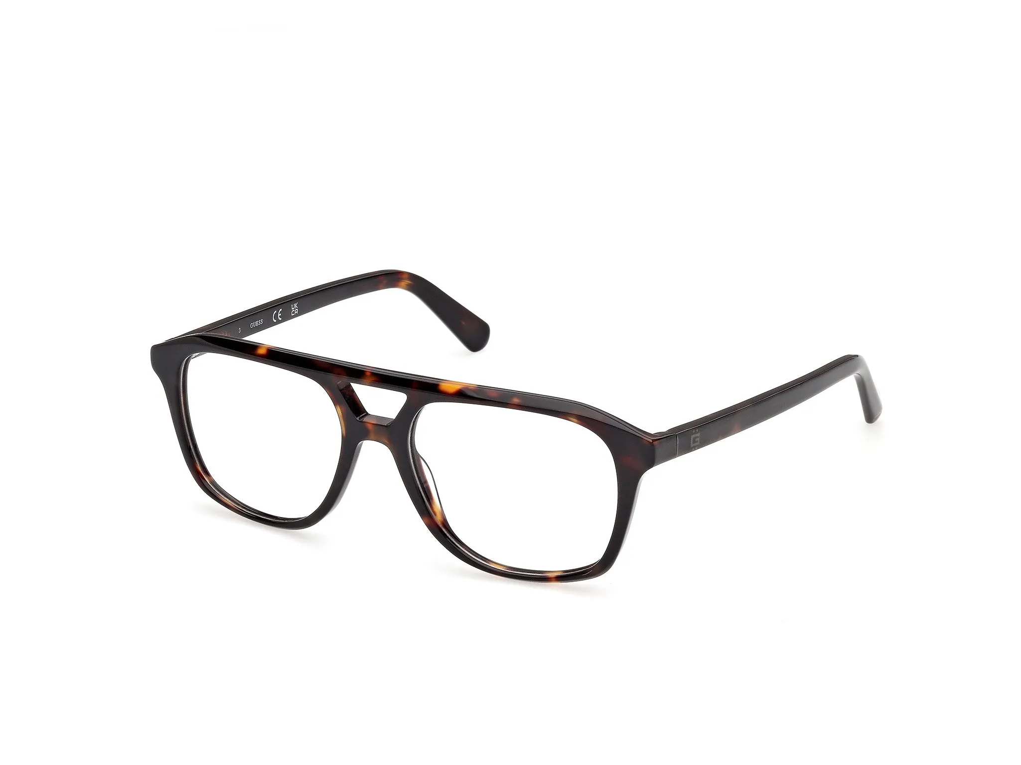 Guess GU50447 52 Montature da vista Acetato Havana Pilot Normale - immagine 1