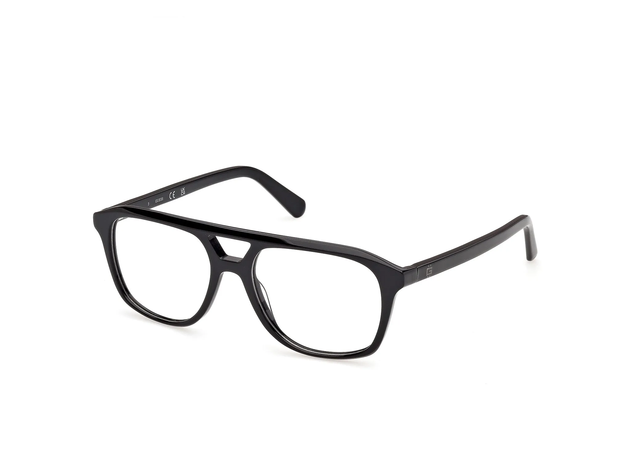 Guess GU50447 1 Montature da vista Acetato Nero Pilot Normale - immagine 1