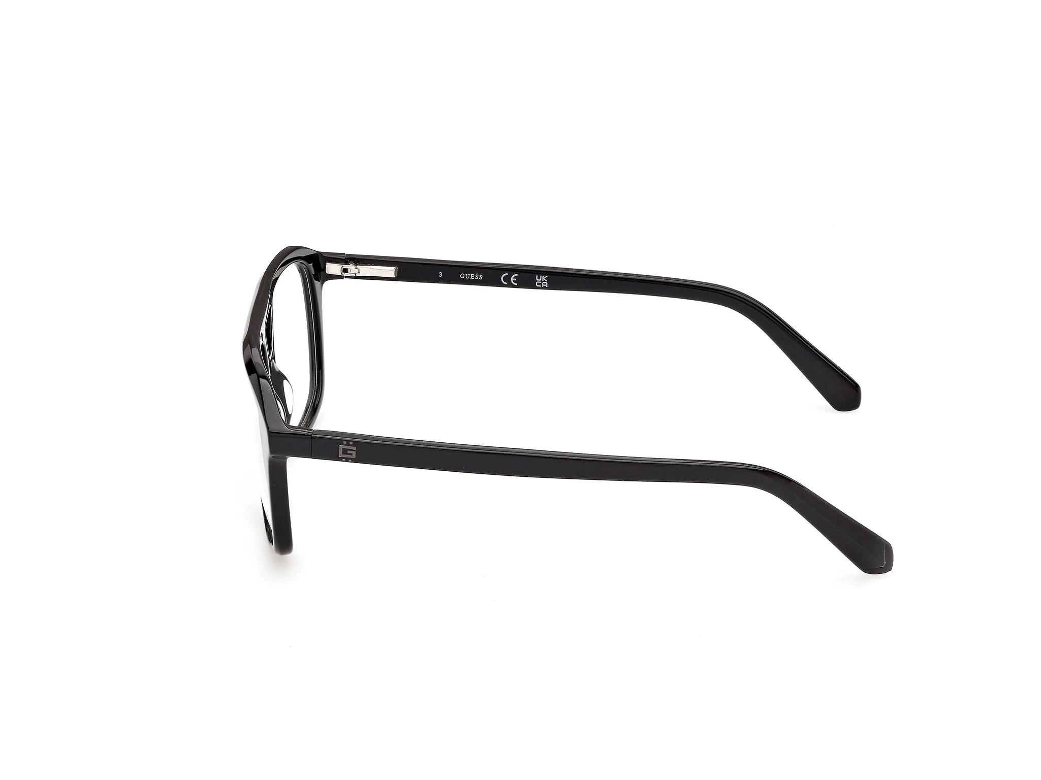 Guess GU50447 1 Montature da vista Acetato Nero Pilot Normale - immagine 3