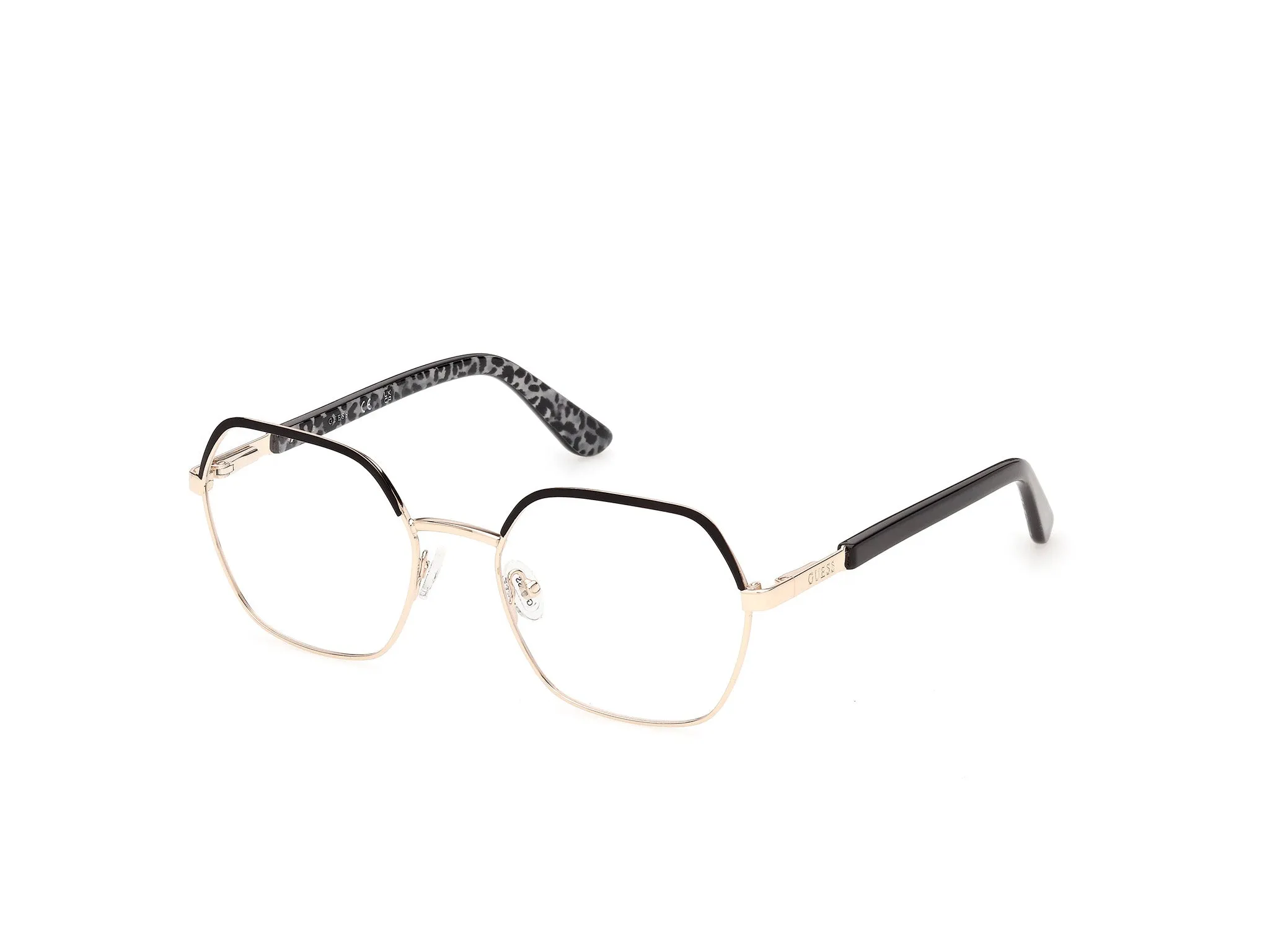 Guess GU50443 2 Montature da vista Metallo Nero Geometrica Normale - immagine 1
