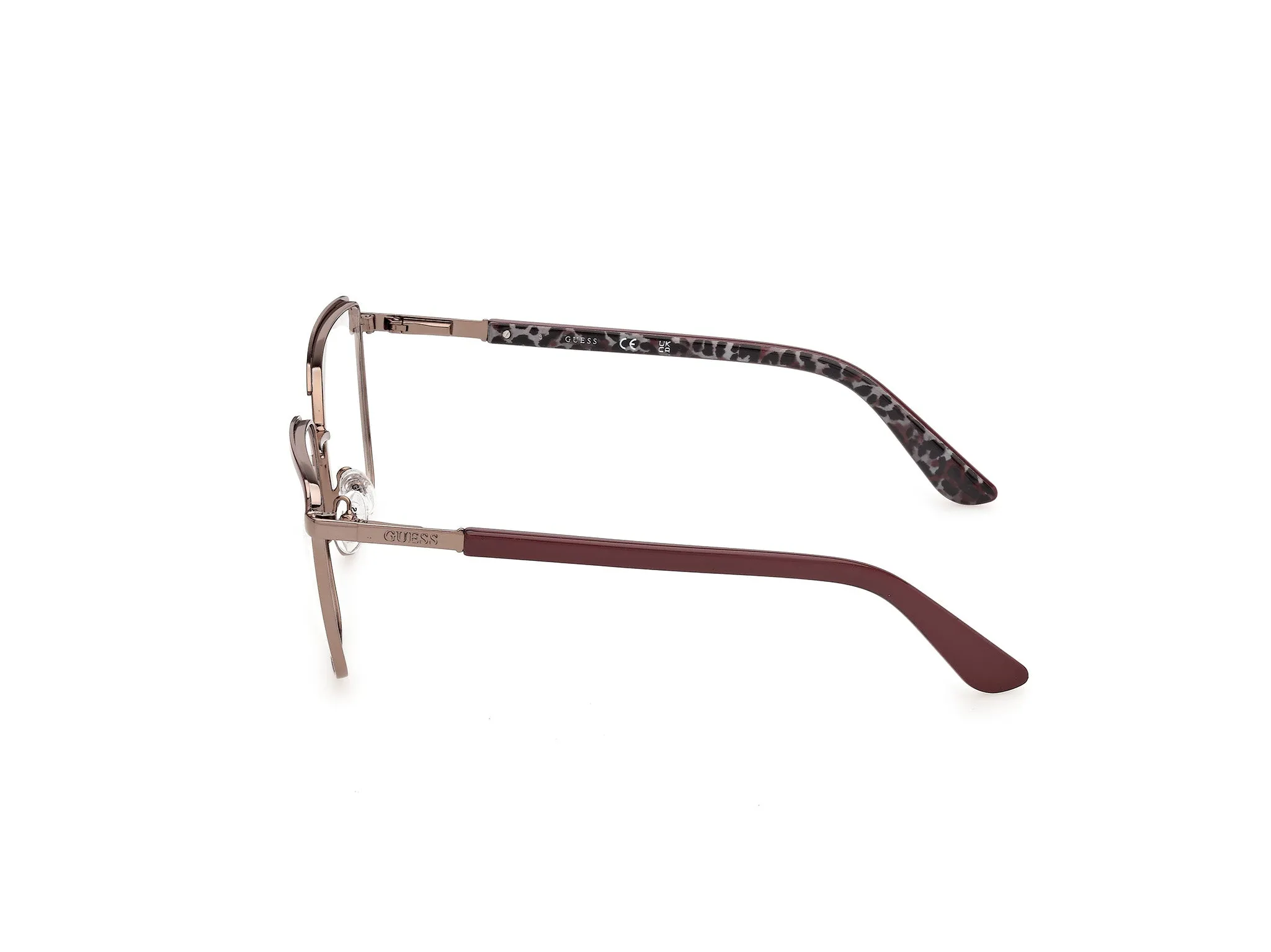 Guess GU50442 70 Montature da vista Metallo Bordeaux Squadrata Normale - immagine 3