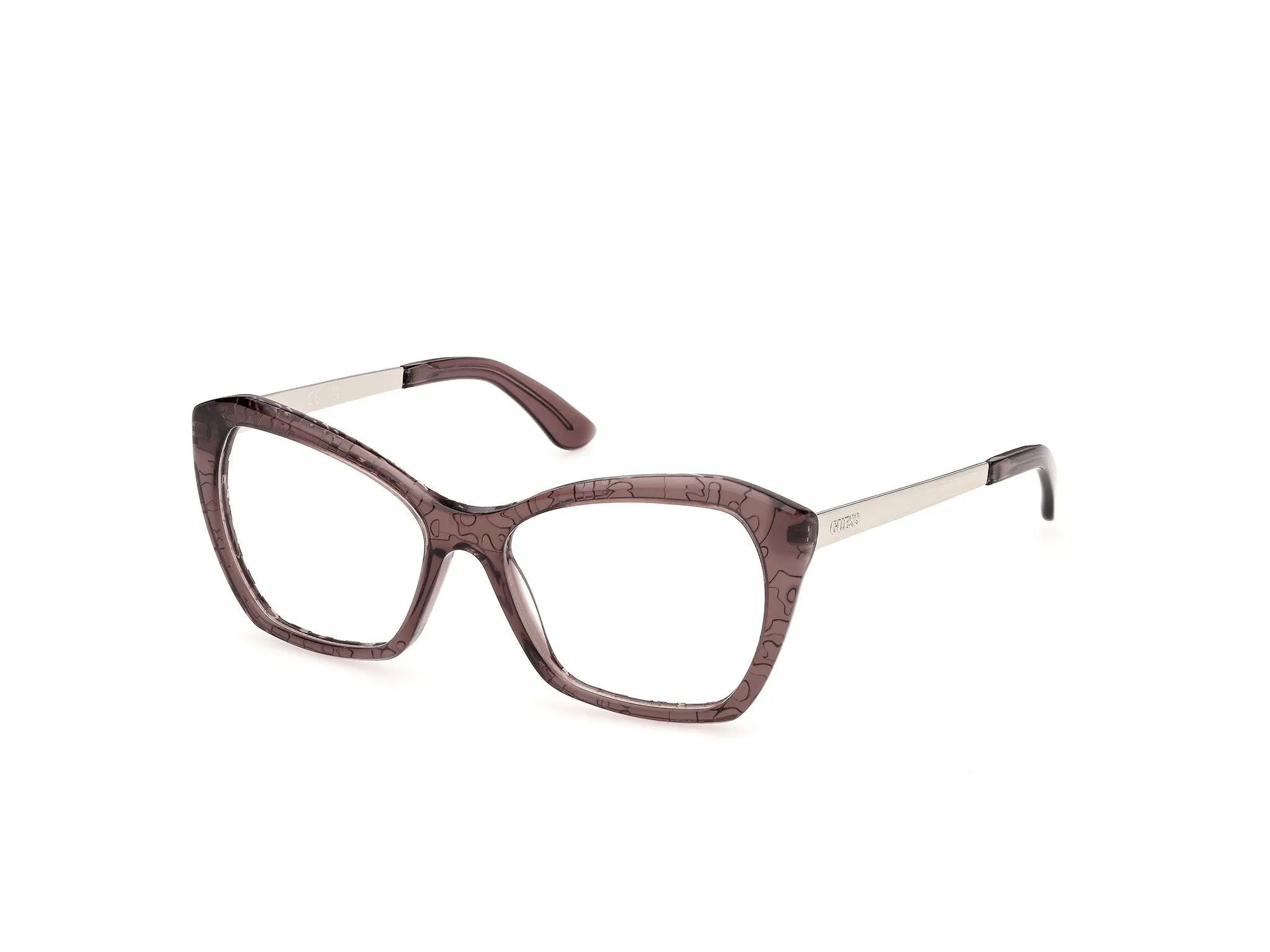 Guess GU50441 48 Montature da vista Acetato Marrone Geometrica Normale - immagine 1