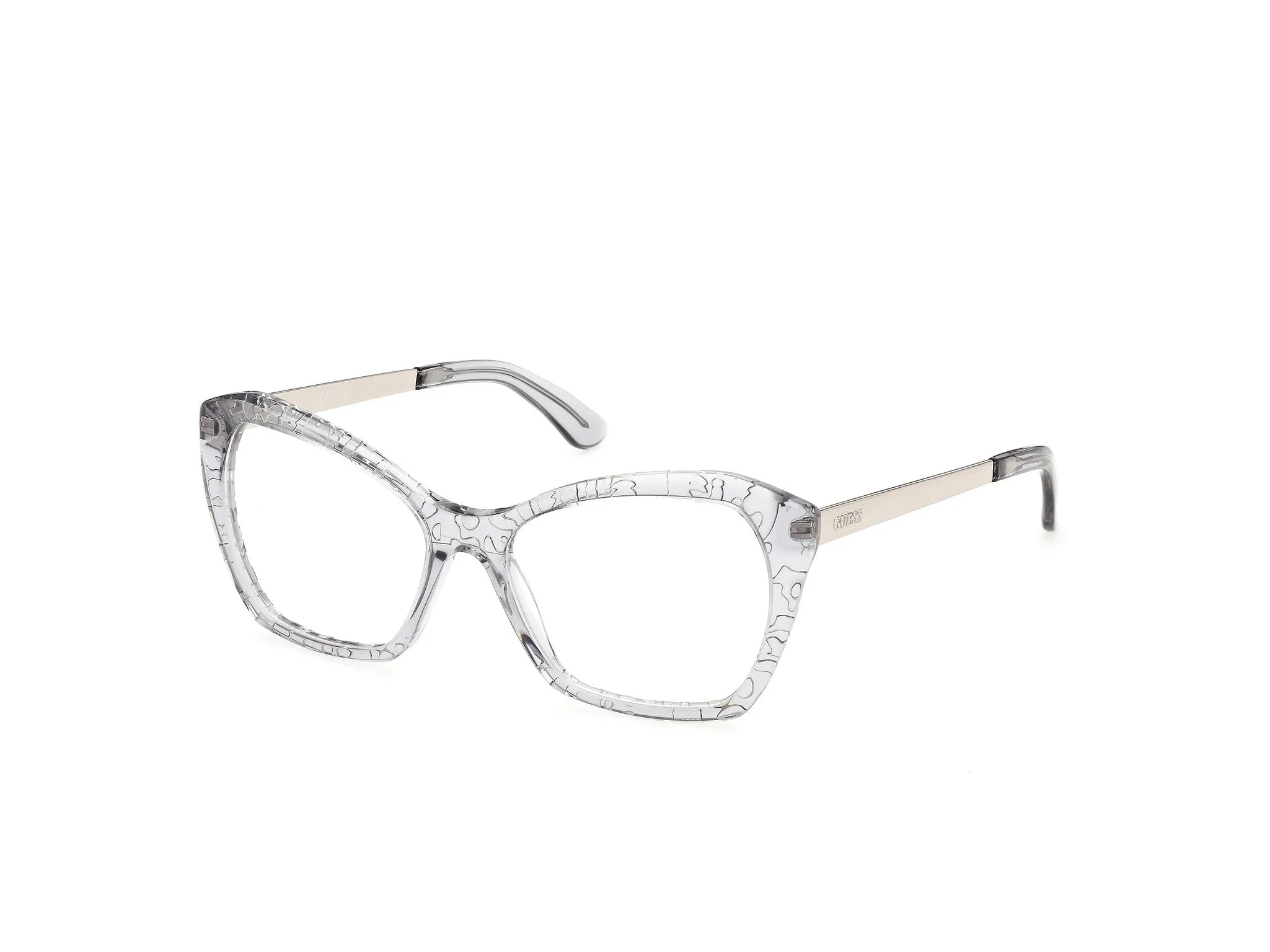 Guess GU50441 20 Montature da vista Acetato Grigio Geometrica Normale - immagine 1