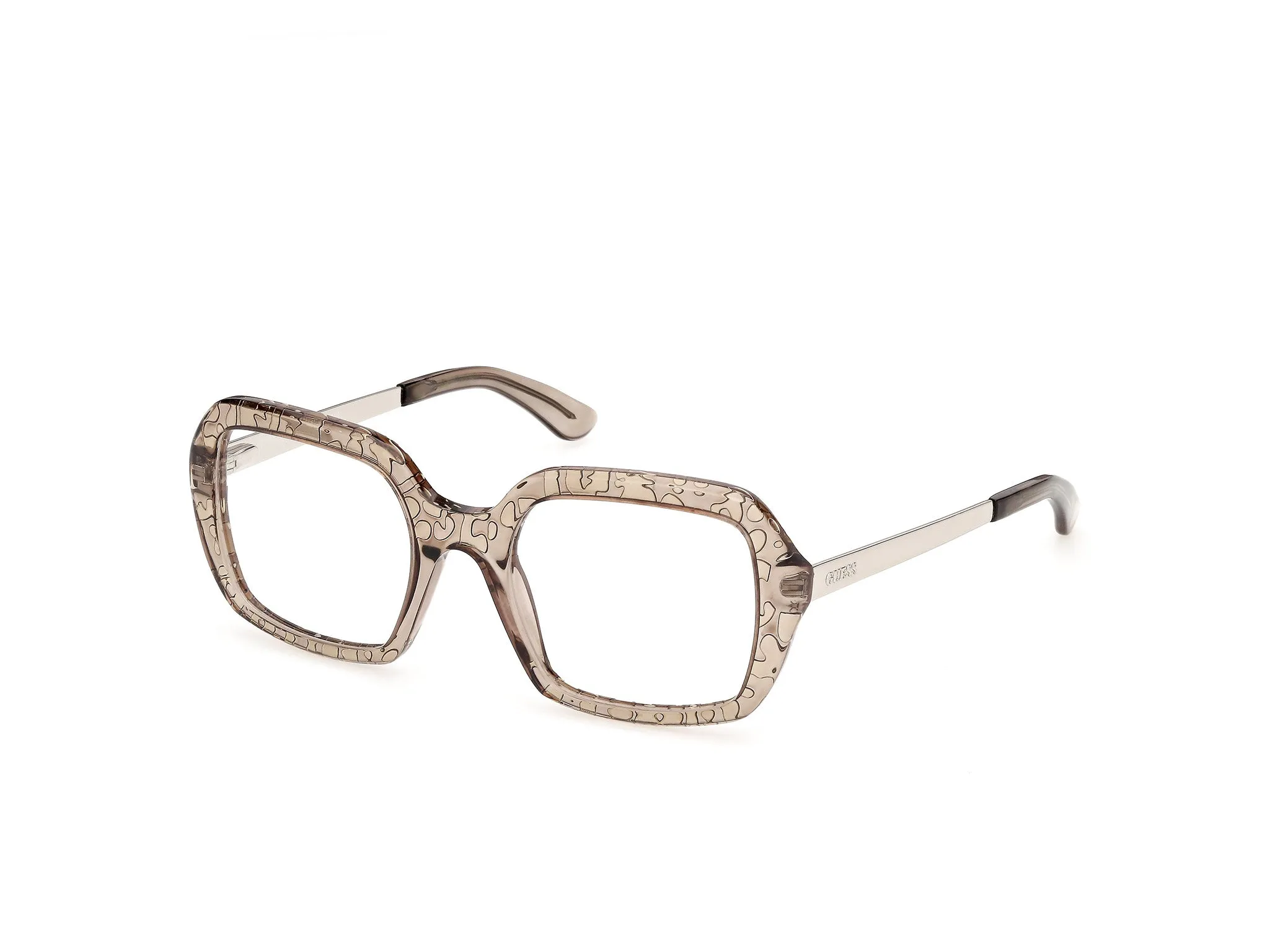 Guess GU50440 96 Montature da vista Acetato Verde Squadrata Normale - immagine 1
