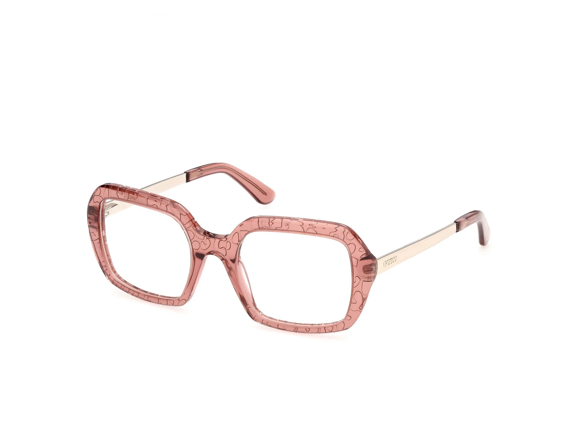 Guess GU50440 69 Montature da vista Acetato Bordeaux Squadrata Normale - immagine 1