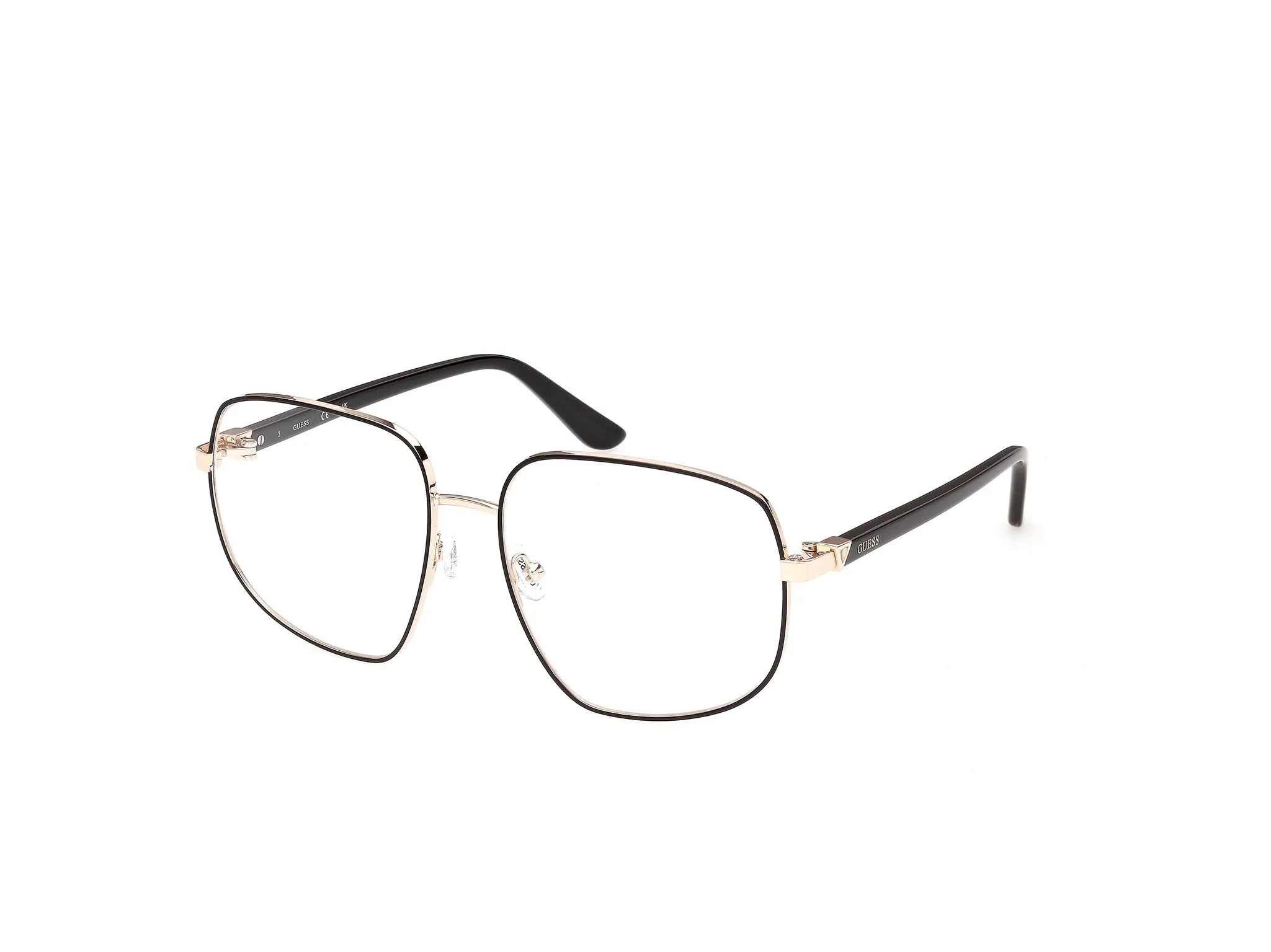 Guess GU50439 2 Montature da vista Metallo Nero Farfalla Normale - immagine 1