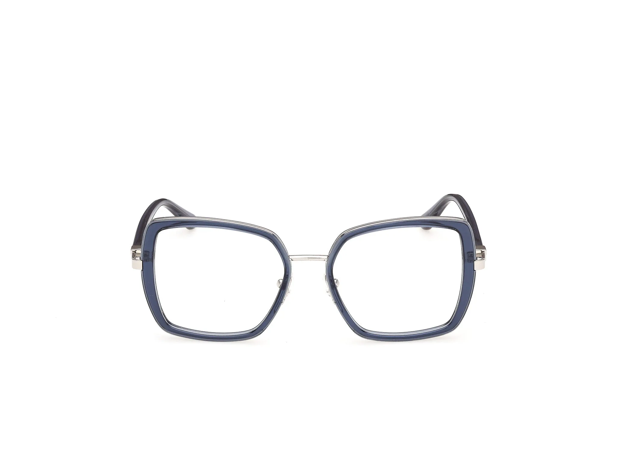 Guess GU50438 90 Montature da vista Iniettato Blu Squadrata Normale - immagine 2