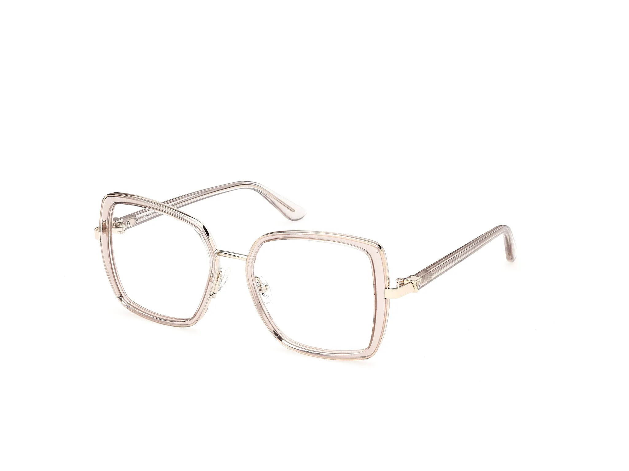 Guess GU50438 57 Montature da vista Iniettato Beige Squadrata Normale - immagine 1