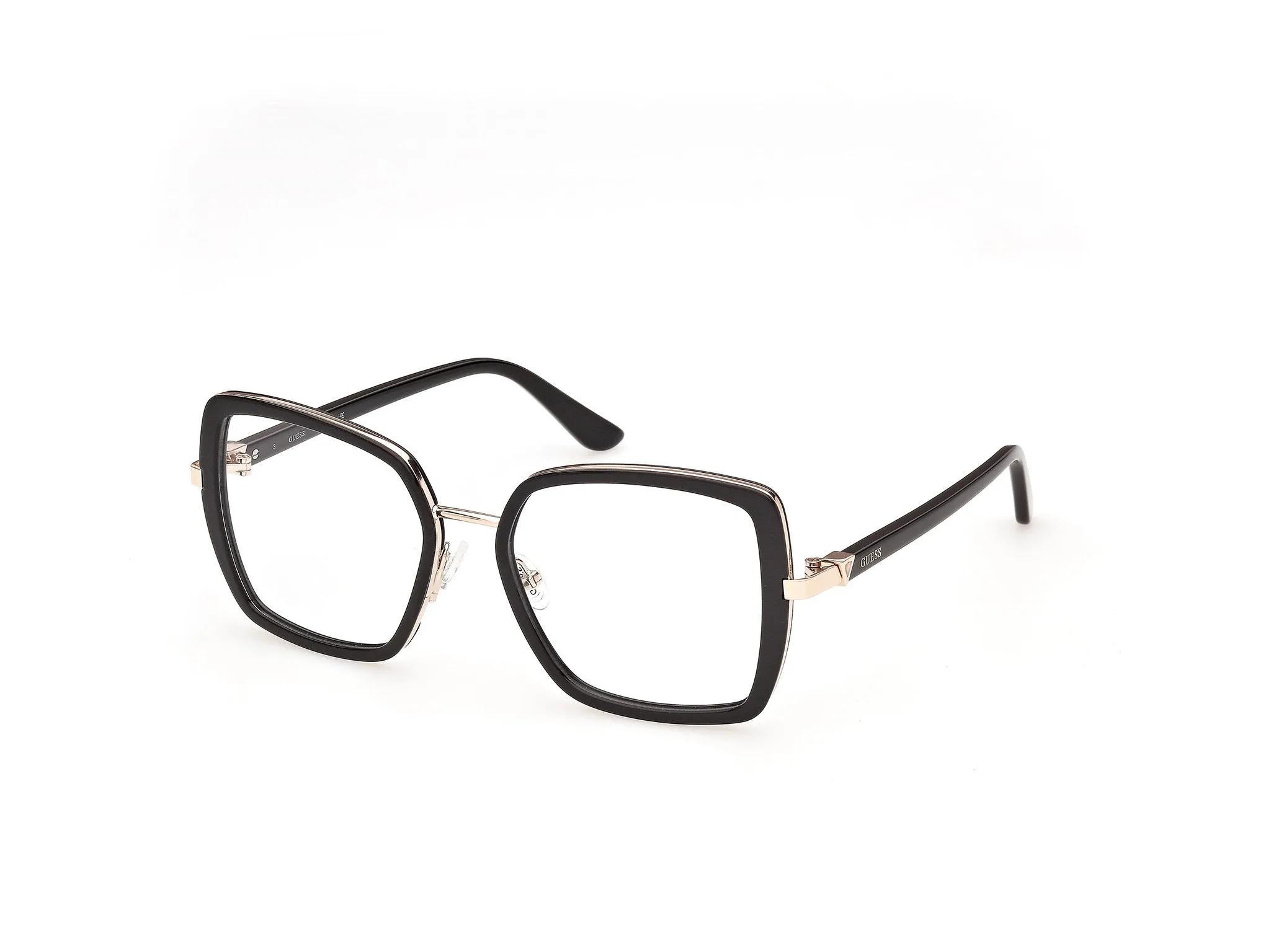Guess GU50438 1 Montature da vista Iniettato Nero Squadrata Normale - immagine 1
